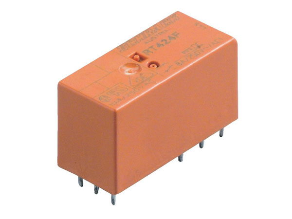 TE Connectivity RT424F12 - Bi-Stable Relay 12 Vdc DPDT 2 CO 8 A - TE 5-1393243-4