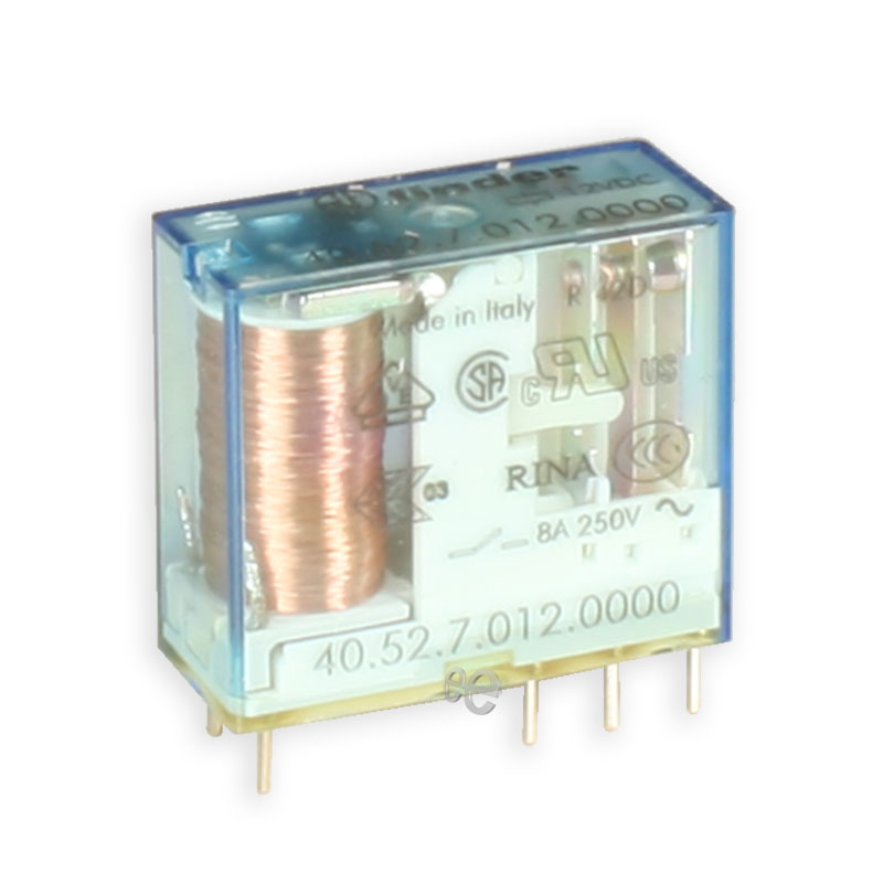 Finder 40.52.7.012.0000 - Relé Convencional 12 Vcc DPDT 2 CO 8 A - 405270120000