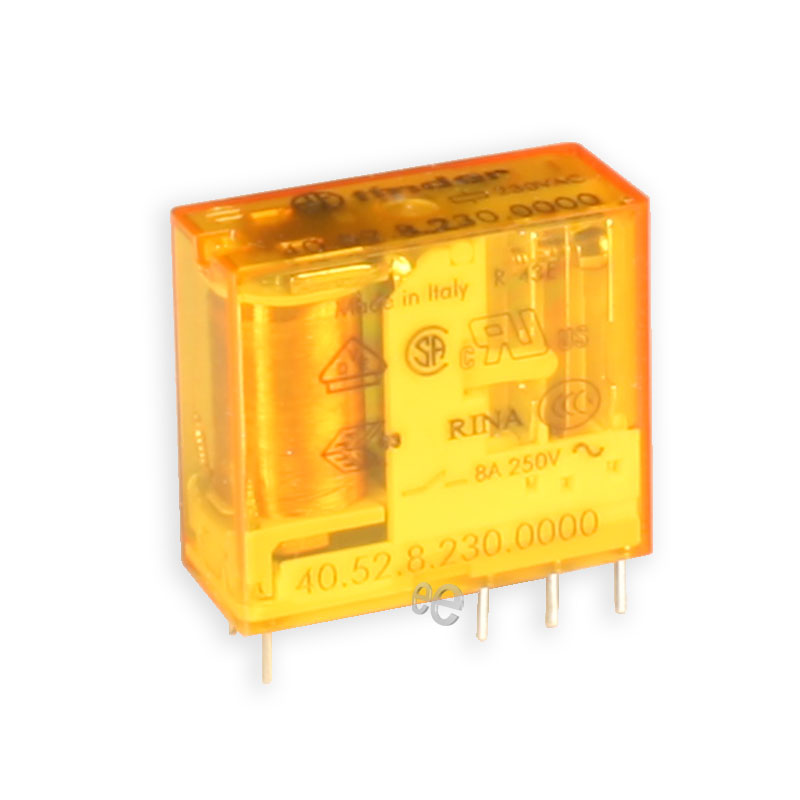 Finder 40.52.8.230.0000 - Relé Convencional 230 Vca DPDT 2 CO 8 A - 405282300000