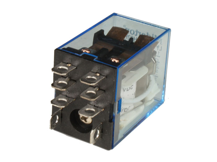 LY2NJ - Medium Power Relay DPDT 2 CO 230 V and DIN Rail Socket