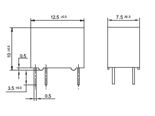 Omron HFD23/012-1ZS - Relé Miniatura 12 Vcc SPDT 1 CO 1 A - G5V1-12