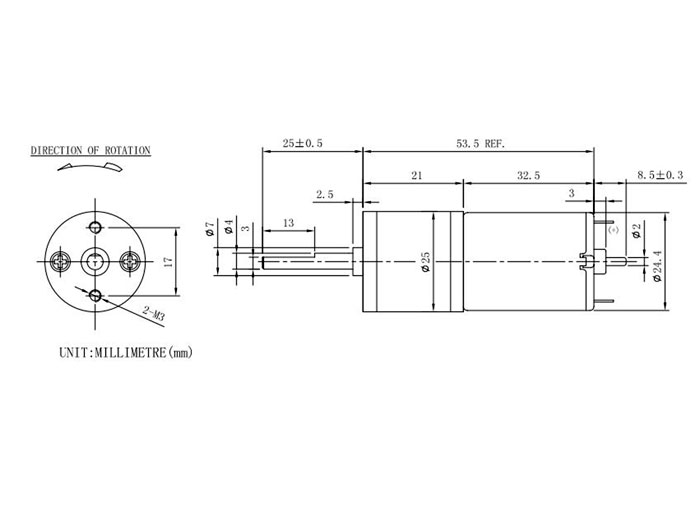 Makeblock - Pack Movimiento Motor DC 25 mm - Azul - 95010