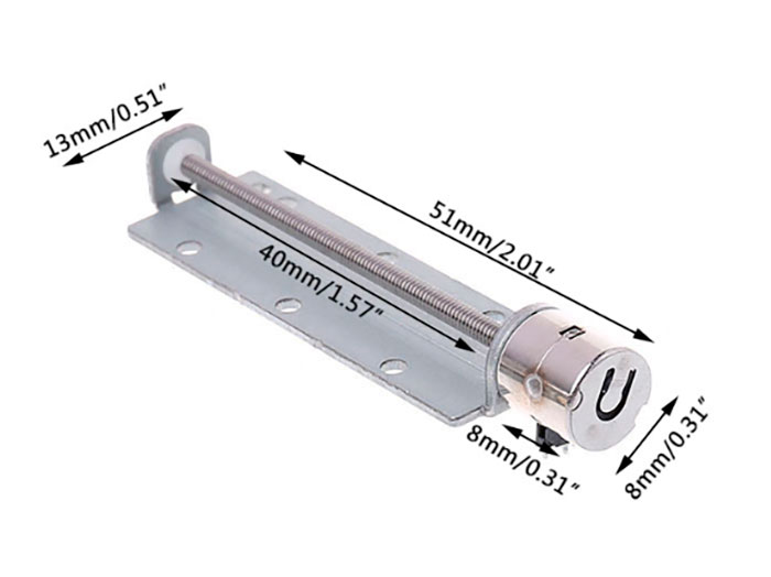 Pack de mouvement linéaire moteur pas à pas - Moteur - 5 V - 40 mm