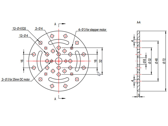 Makeblock D72 - Disco - Azul - 61354
