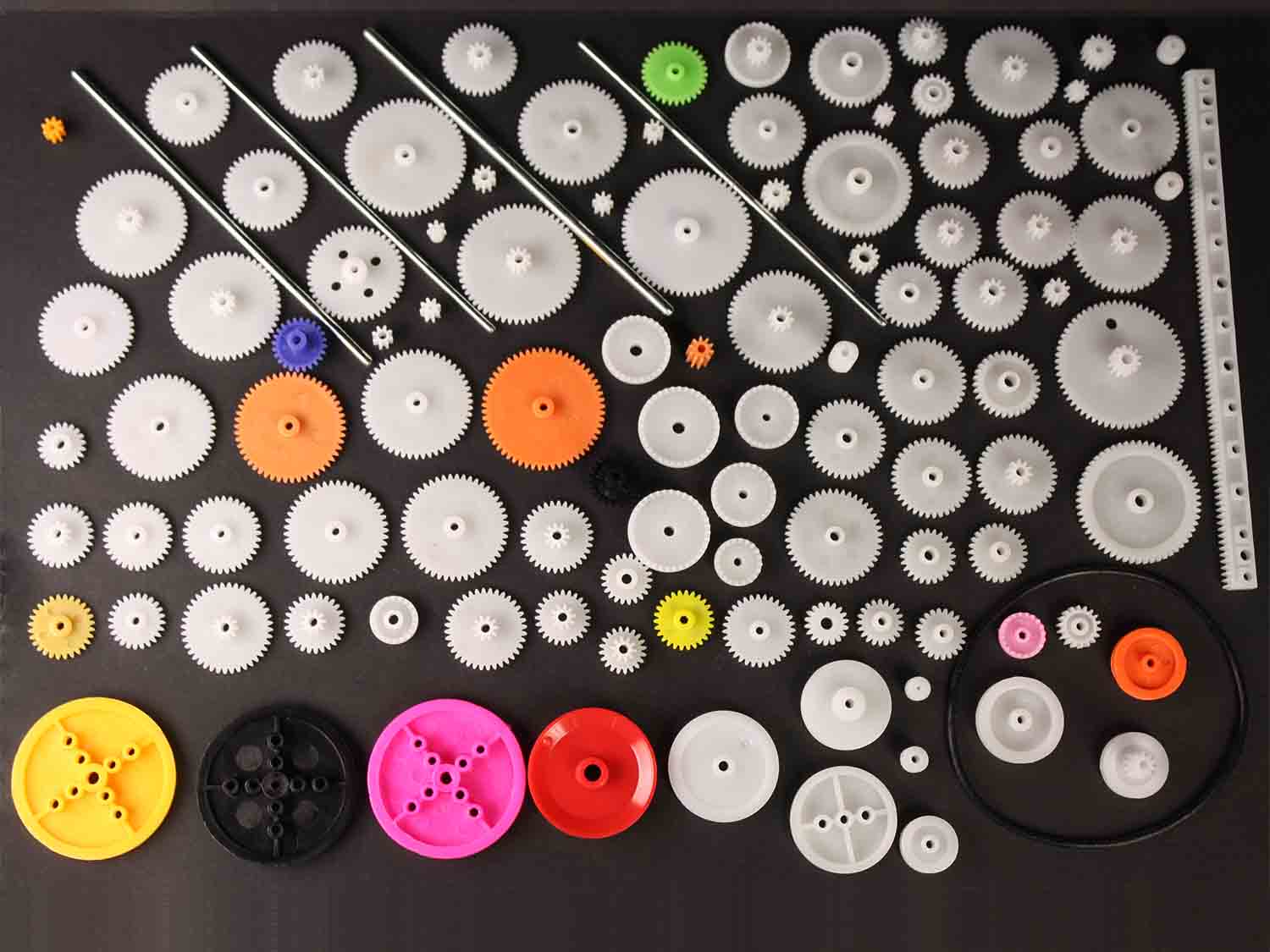 Gears and Pulleys Kit - 106 Pieces