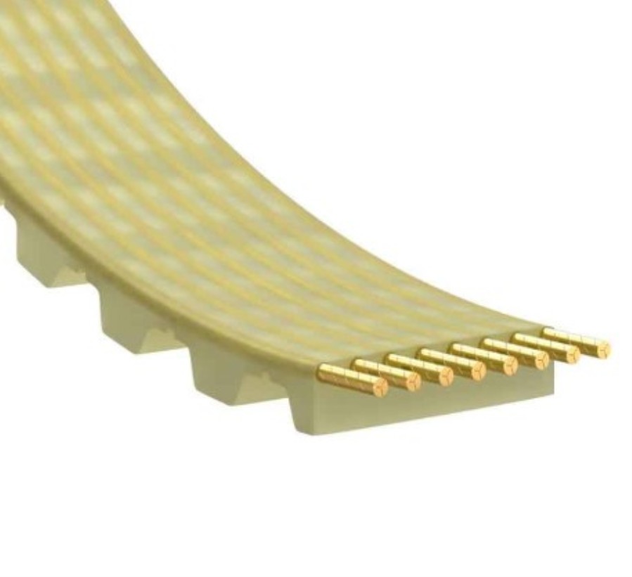 Correa dentada poliuretano con cuerdas en acero - Longitud: 1750 mm - Ancho: 6 mm - Dientes: 700