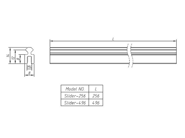Makeblock - Rail 256 mm - Dourado - 86005