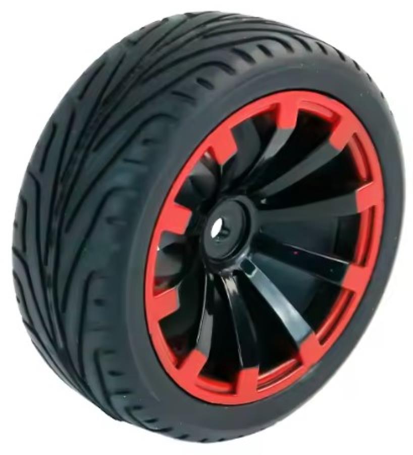 Roda antiderrapante 65 mm 4WD - 2WD - Azul
