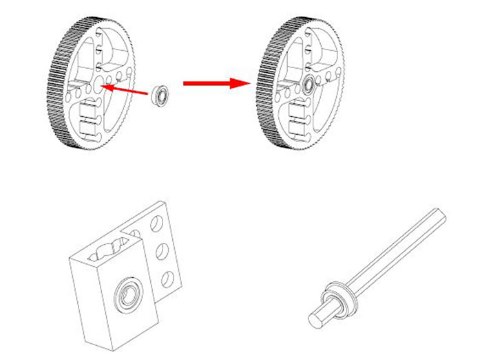 Makeblock - Rodamiento 4 x 8 x 3 mm - 87330