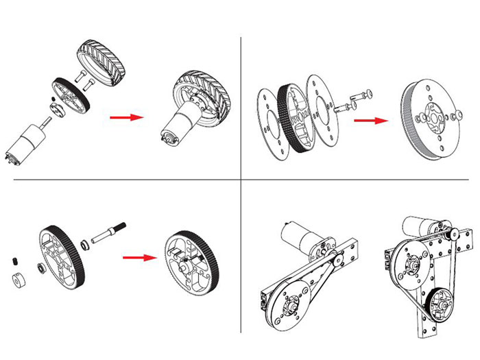 Makeblock - Roda Transmissão com Dentes 80T (80 Dentes) - Azul - 83430