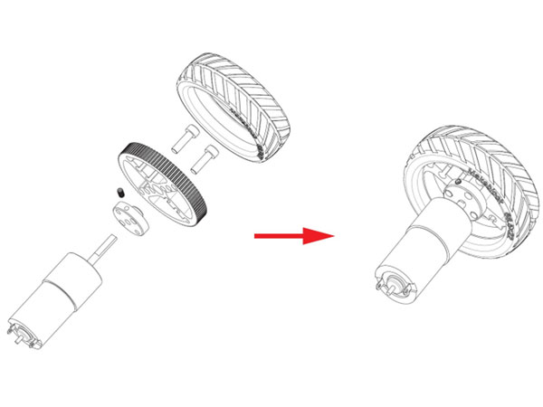 Makeblock - Pair of teethed timing Pulley 990T - 90 teeth - Covers - 87030