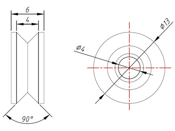 Makeblock 87370 - V-slot Bearing - 4 Unidades