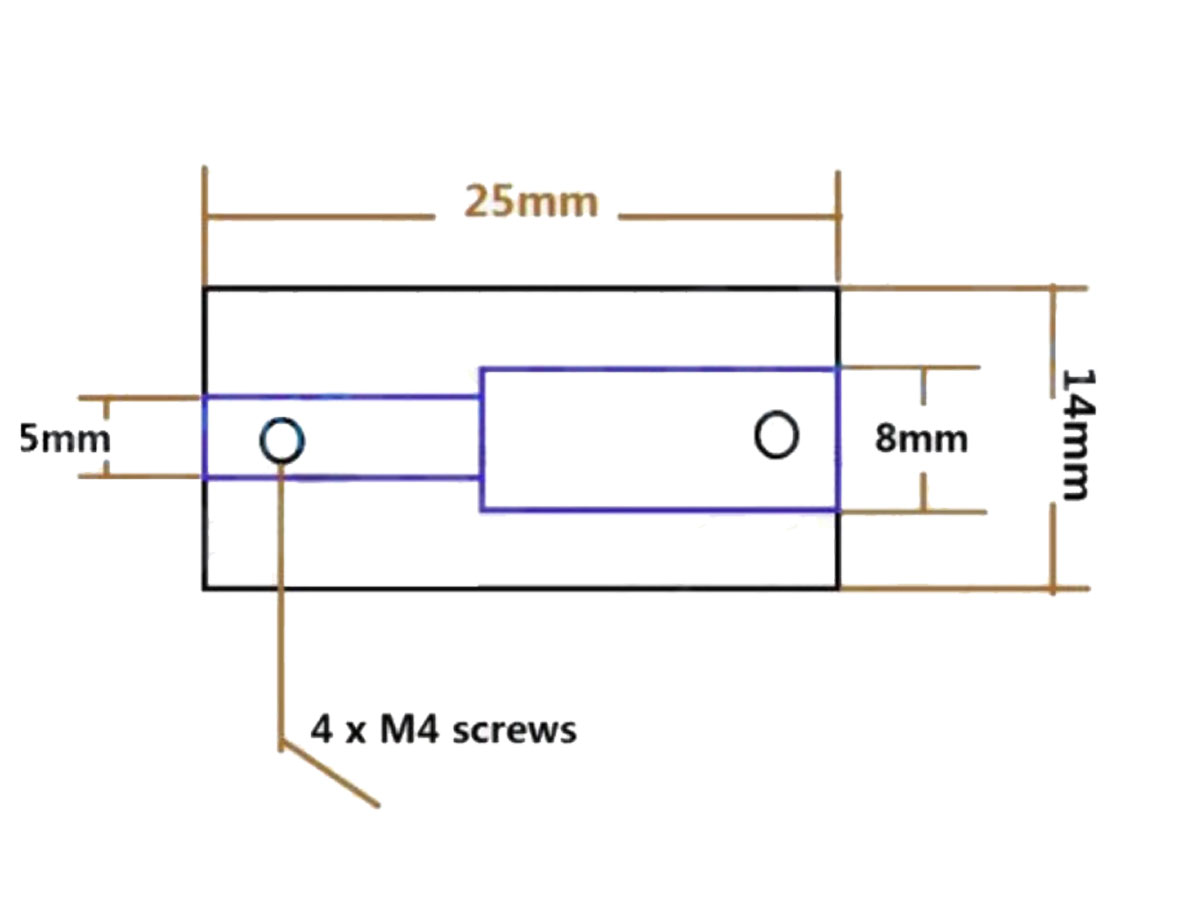 Adaptador de Eixo 5 mm - 8 mm