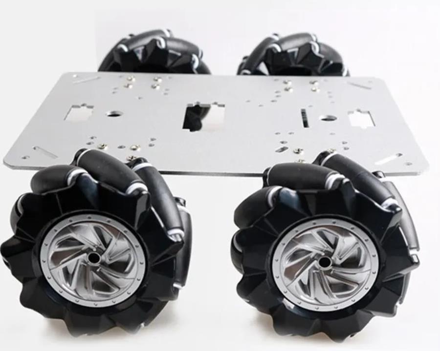 4WD Chassis 37 mm Geared Motors - Silver