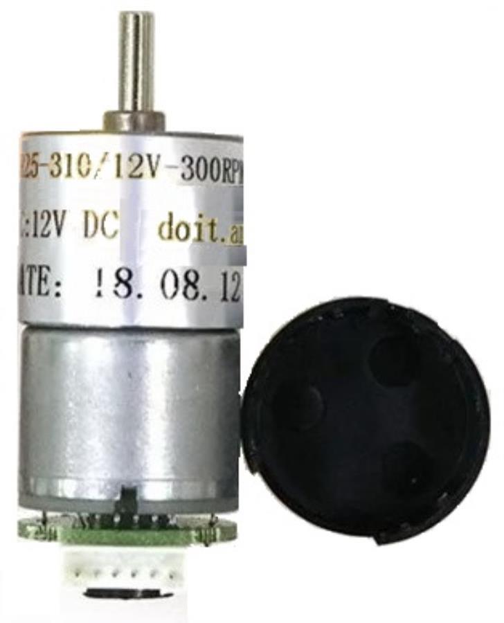 Chasis 4WD Motorreductores de 25 mm con Encoder - Negro