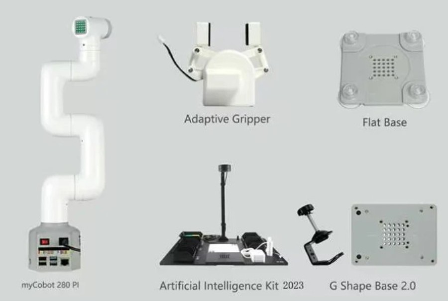 Elephant Robotics myCobot 280 PI 2023 All-in-one Suite - Brazo robótico colaborativo versión Raspberry Pi - 4010100016-7