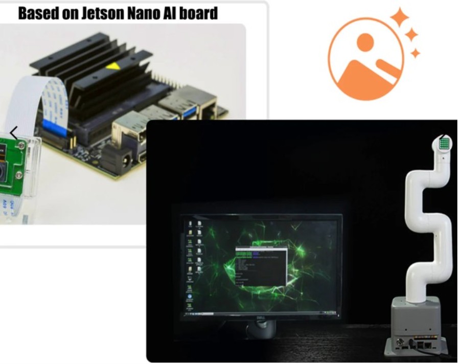 Elephant Robotics myCobot 280 Jetson Nano+AI Kit 2023 - Brazo robótico colaborativo versión Jetson Nano - 4010100018-3