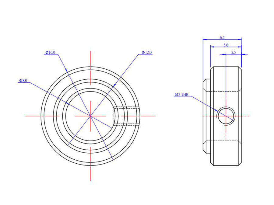 Makeblock - Shaft collar Ø 8 mm - 84754