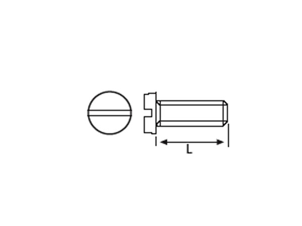 DIN 84 Galvanised-Lead Screws M3 x 8 - 25 Units