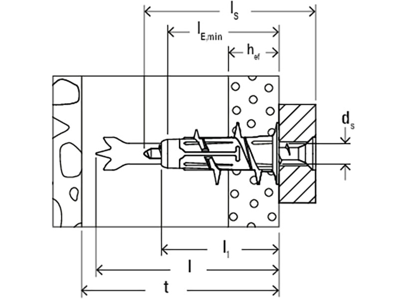 Fischer DuoBlade S K NV - Fixation Pladur - Boîte de 50 unités - 545675