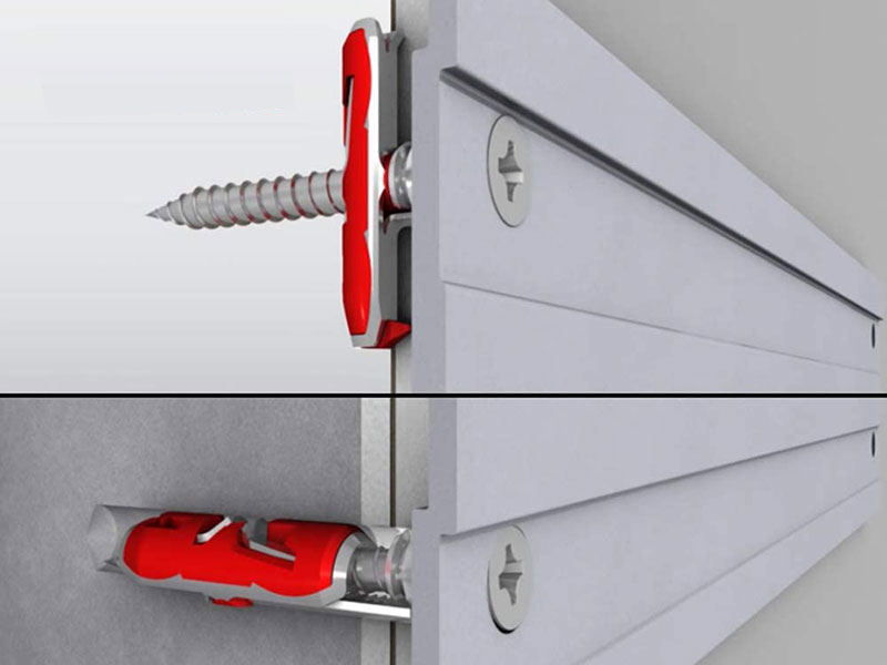 Fischer DuoTec 10 - Bouchon Pladur pour grandes charges - 50 unités Boîte - 537258