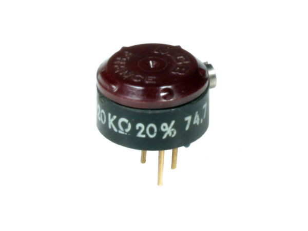 Potenciómetro de Ajuste Horizontal Multivuelta - 220K Ohmios