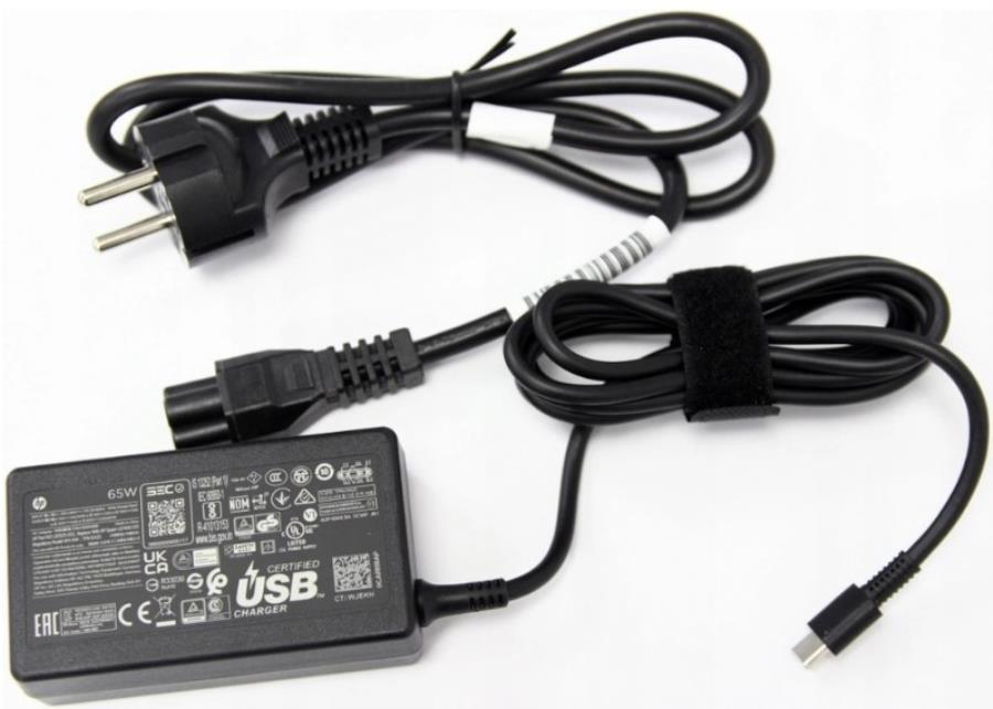 HP CA USB-C LC HP 65 W - Alimentador compacto conmutado USB-C - 65 W - 1P3K6AA#ABB