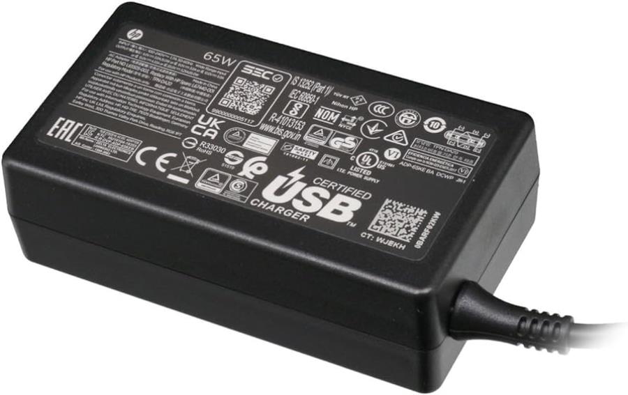 HP CA USB-C LC HP 65 W - Alimentation commutée compacte USB-C - 65 W - 1P3K6AA#ABB