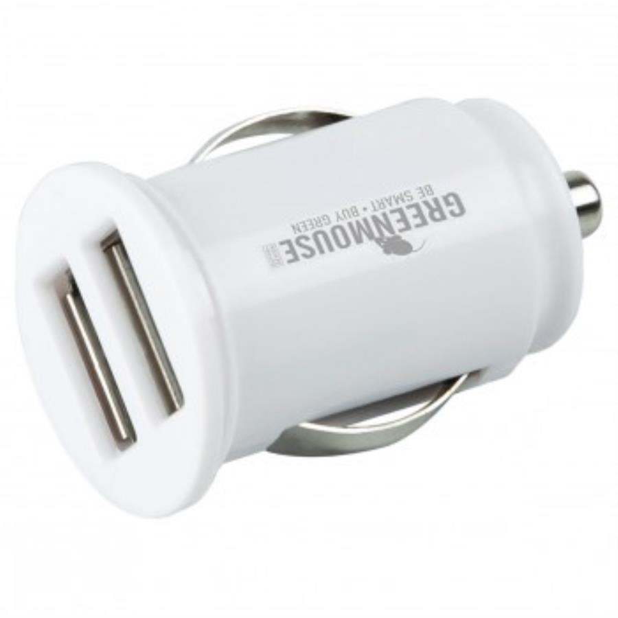 Green Mouse - Convertisseur DC-DC automatique 12 V vers 2 x USB-A 5 V 2,4 A - Blanc - 46956453