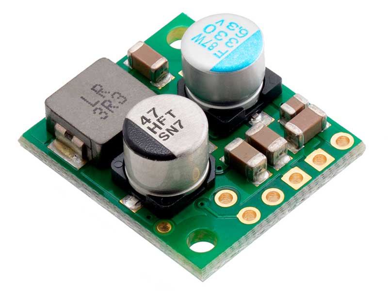 Pololu Step-Down Voltage Regulator D36V28F5 - Conversor CC-CC - In: 5,3..50 V - Out: 5 V - 3,20 A - Função Redutor de Tensão - 3782