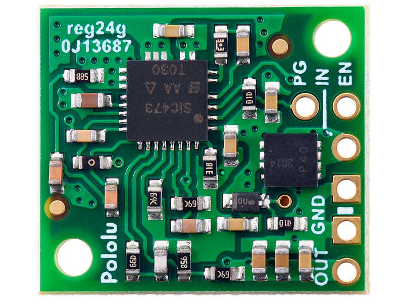 Pololu Step-Down Voltage Regulator D36V28F5 - Convertisseur CC-CC - In: 5,3 .. 50 V - Out: 5 V - 3,20 A - Réducteur de Tension - 3782