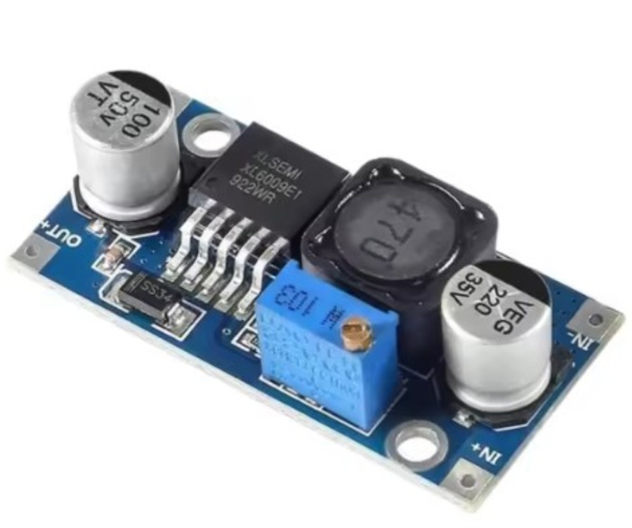 Convertidor DC-DC - In: 3,2 .. 32 V - Out: 5,0 .. 35,0 V - 4 A - XL6009