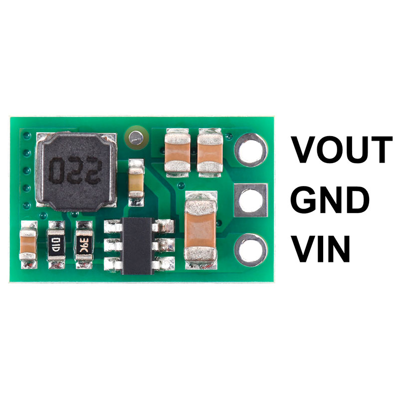 Pololu D24V7F3 - DC-DC Step-Down Converter 4–36V to 3.3V 0.6A | Buck Regulator - 5592