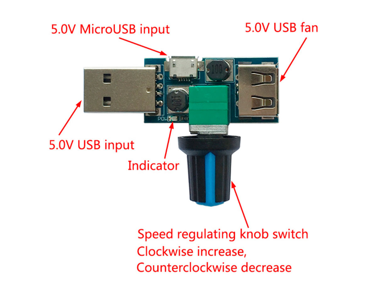 Regulador 4 .. 12 V Corriente Contínua y 2 A para Control de Velocidad de Motores