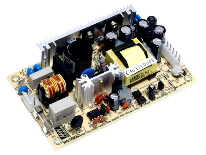 Mean Well MW-0167 - Fuente Alimentacion Conmutada Formato Abierto - 25W, 5V y 12V