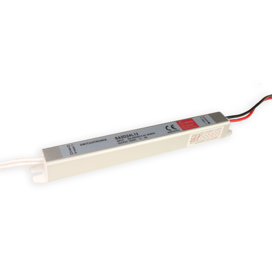 SWITCHTRONIX L-24-12 - Driver de Tensão Constante - Fonte de alimentação ultrafina - 24 W - 12 V