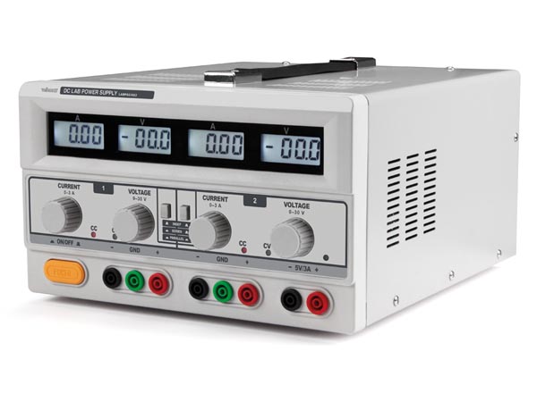 Velleman LABPS23023 - Laboratory Power Supply 2 x 0-30 V and 5 V - 2 x 0-3 A