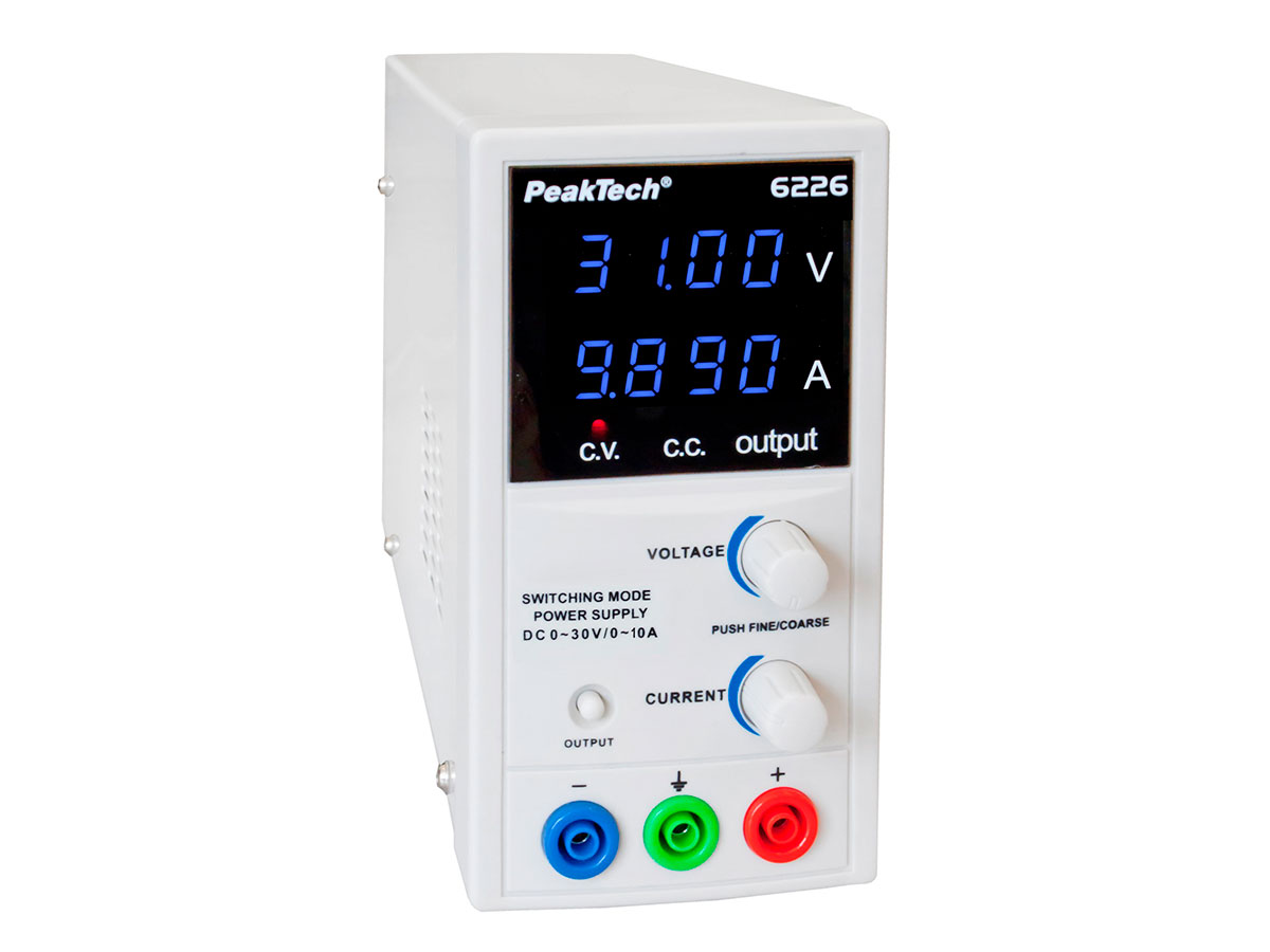 PeakTech P 6226 - Alimentation de Laboratoire 0-30 V - 0-10 A