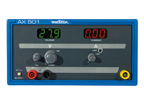 Metrix AX501A - Alimentation de Laboratoire 0-30 V - 0-2,5 A - AX0501A