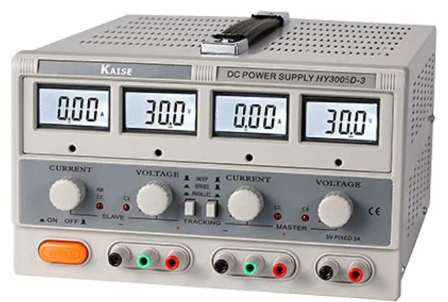 Kaise HY3005D-3 - Fuente de Alimentación Laboratorio 2 x 0-30 V y 5 V - 2 x 0-5 A