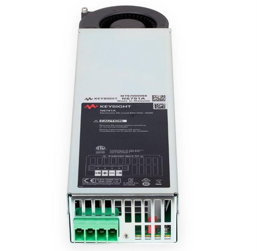 Keysight N6791A - Système d'Alimentation Modulaire - Module de Charge Électronique DC - 60 V - 20 A - 100 W