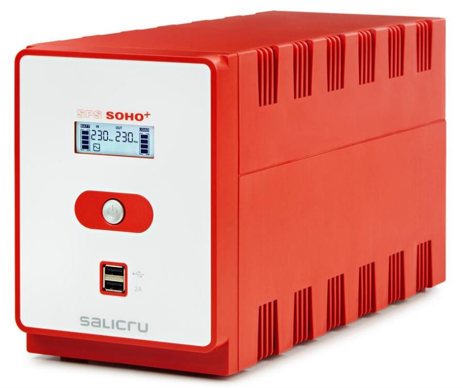 Salicru SPS 1200 SOHO+IEC - Format tour à onde sinusoïdale modifiée Sai Interactive 1 200 VA - 647CA000010