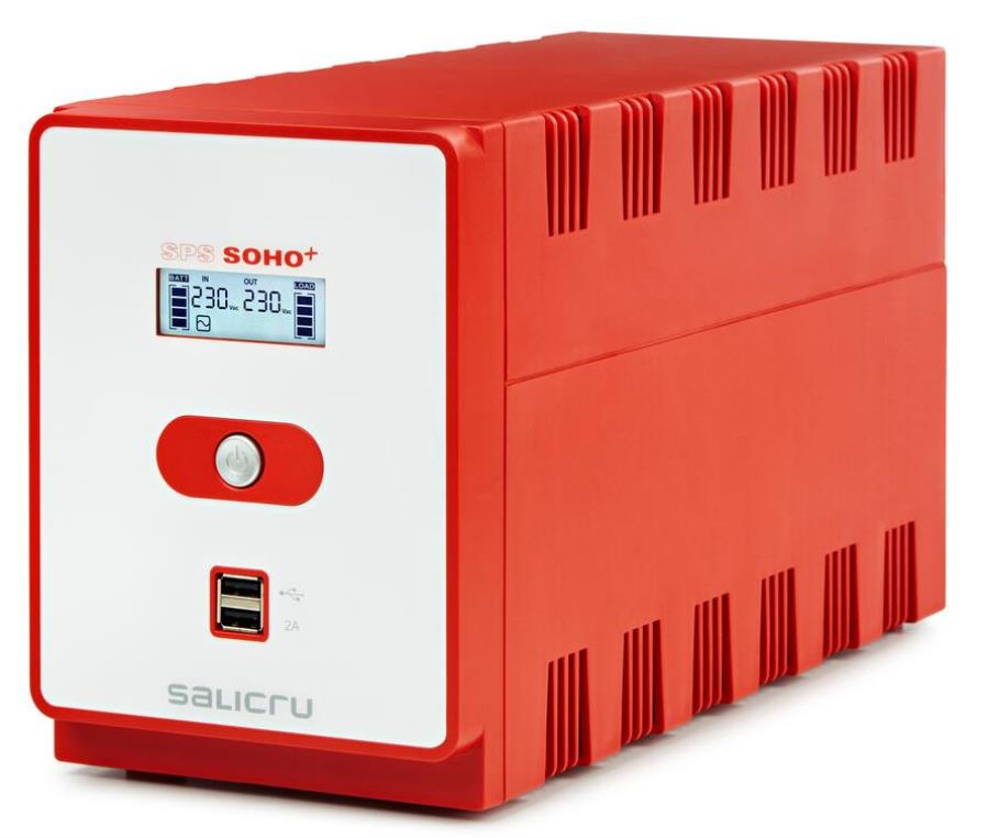 Salicru SPS 2200 SOHO+ IEC - Format tour à onde sinusoïdale modifiée Sai Interactive 2 200 VA - 647CA000012