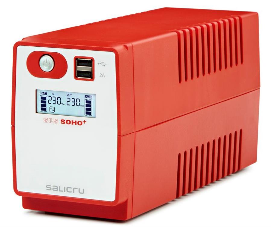 Salicru SPS 500 SOHO+ IEC - Format mini-tour à onde sinusoïdale modifiée Sai Imteractive 500 VA - 647CA000007