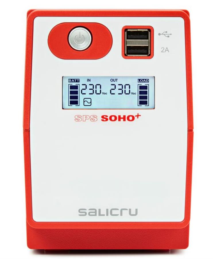 Salicru SPS 500 SOHO+ IEC - Format mini-tour à onde sinusoïdale modifiée Sai Imteractive 500 VA - 647CA000007