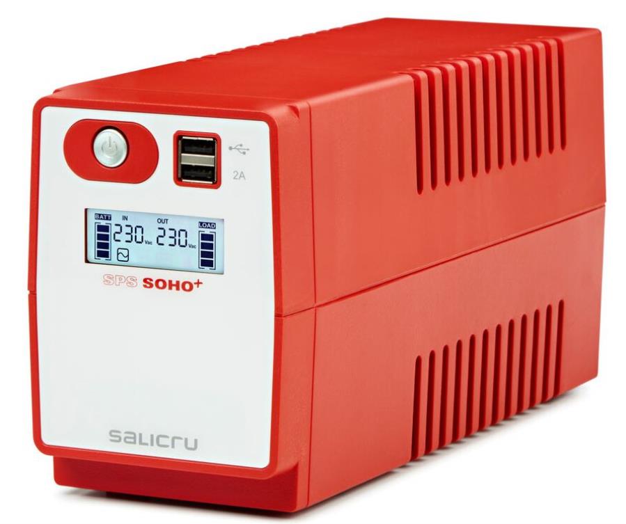 Salicru SPS 850 SOHO+ IEC - Format mini-tour à onde sinusoïdale modifiée Sai Interactive 850 VA - 647CA000009