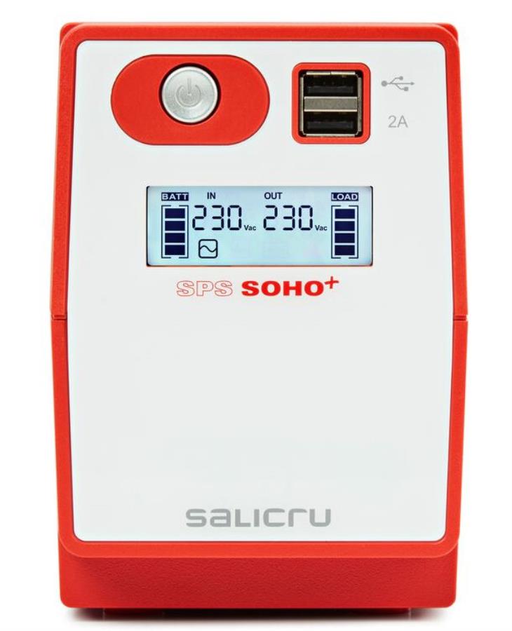 Salicru SPS 850 SOHO+ IEC - Format mini-tour à onde sinusoïdale modifiée Sai Interactive 850 VA - 647CA000009