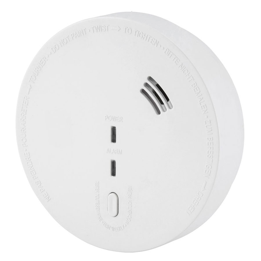 Alecto SA-241 - Détecteur de Fumée avec Connexion Directe à 220V et Batterie de Secours 9V