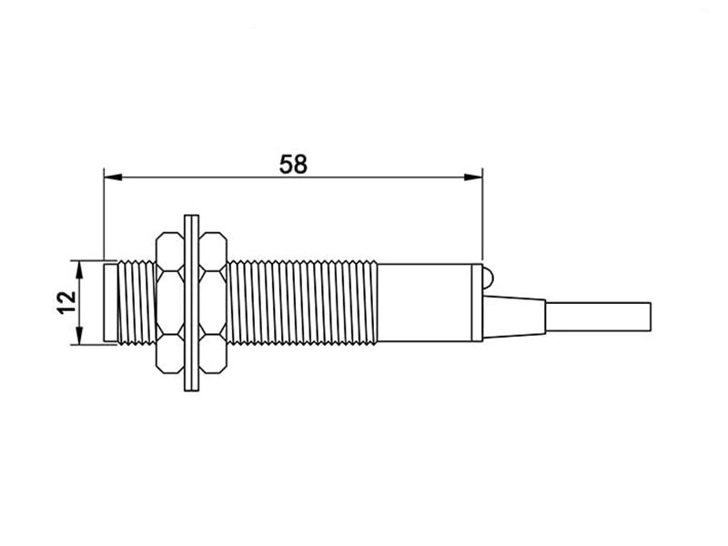 NPN Laser Photoelectric Sensor 10..30VDC - 20 Meters