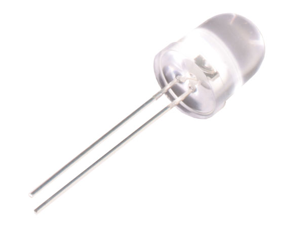 Vært for skarpt Fest LED Diode 10 mm - Clear White - 13800 mcd - 25° - RF-WW10A3SWQ4-N2